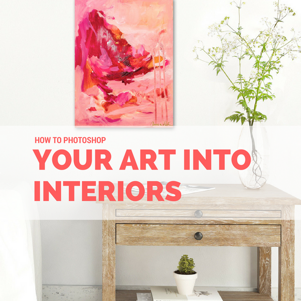 How to Photoshop Your Art into Interiors