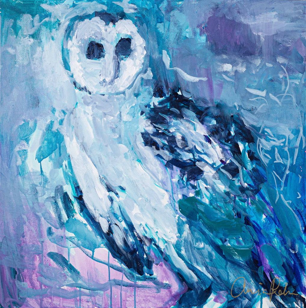 Owl In the Night - Original Painting