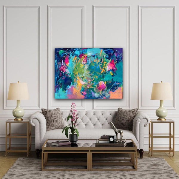 “Awakening Perception” 30x40” Original Painting – Amira Rahim Fine Art