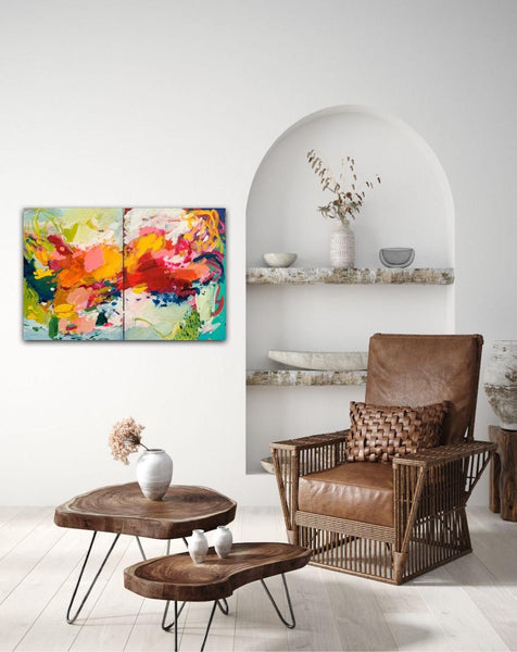 “Nevada Summer” 24x36” Original Diptych Canvas (Set of 2) – Amira Rahim ...