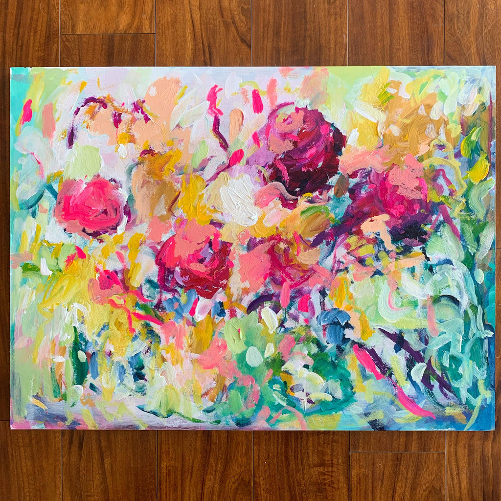 [RESERVED] Original Canvases: 'The Garden at Naples' & 'Mayor of Blisstown' Art