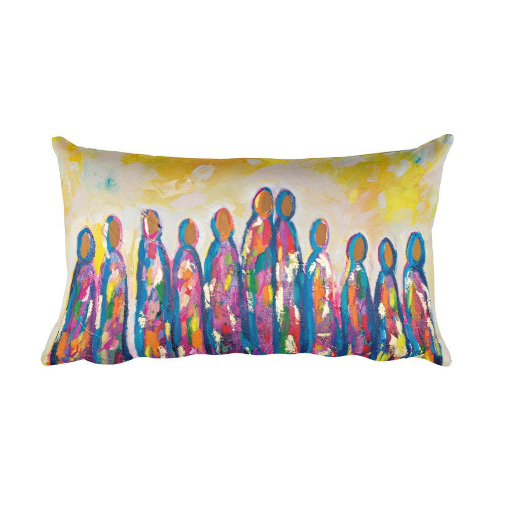 Love Amongst Us - Fine Art Print On Rectangular Pillow